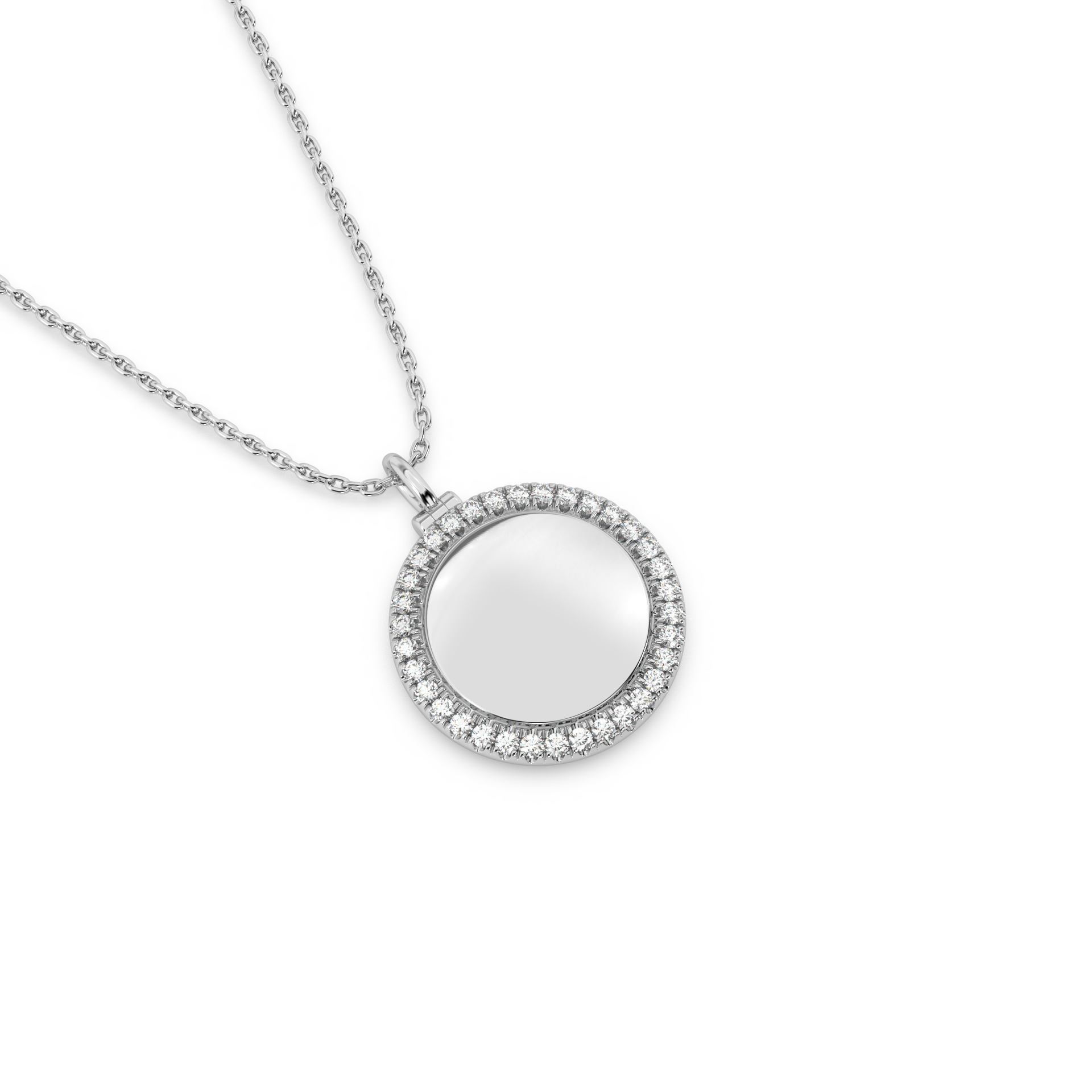 CWG-PV Gold Engravable Disc Pendant