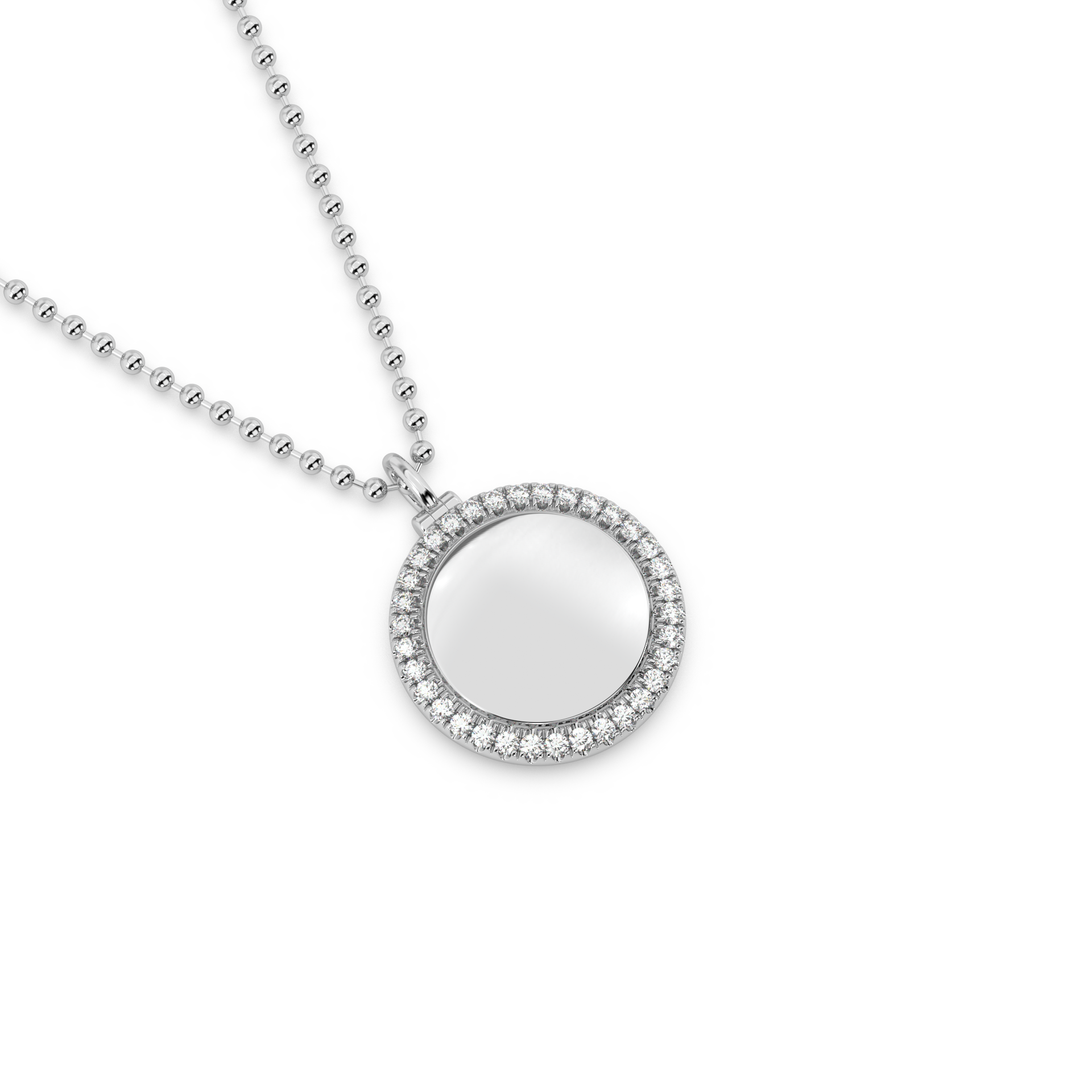 BWG-PV Gold Engravable Disc Pendant