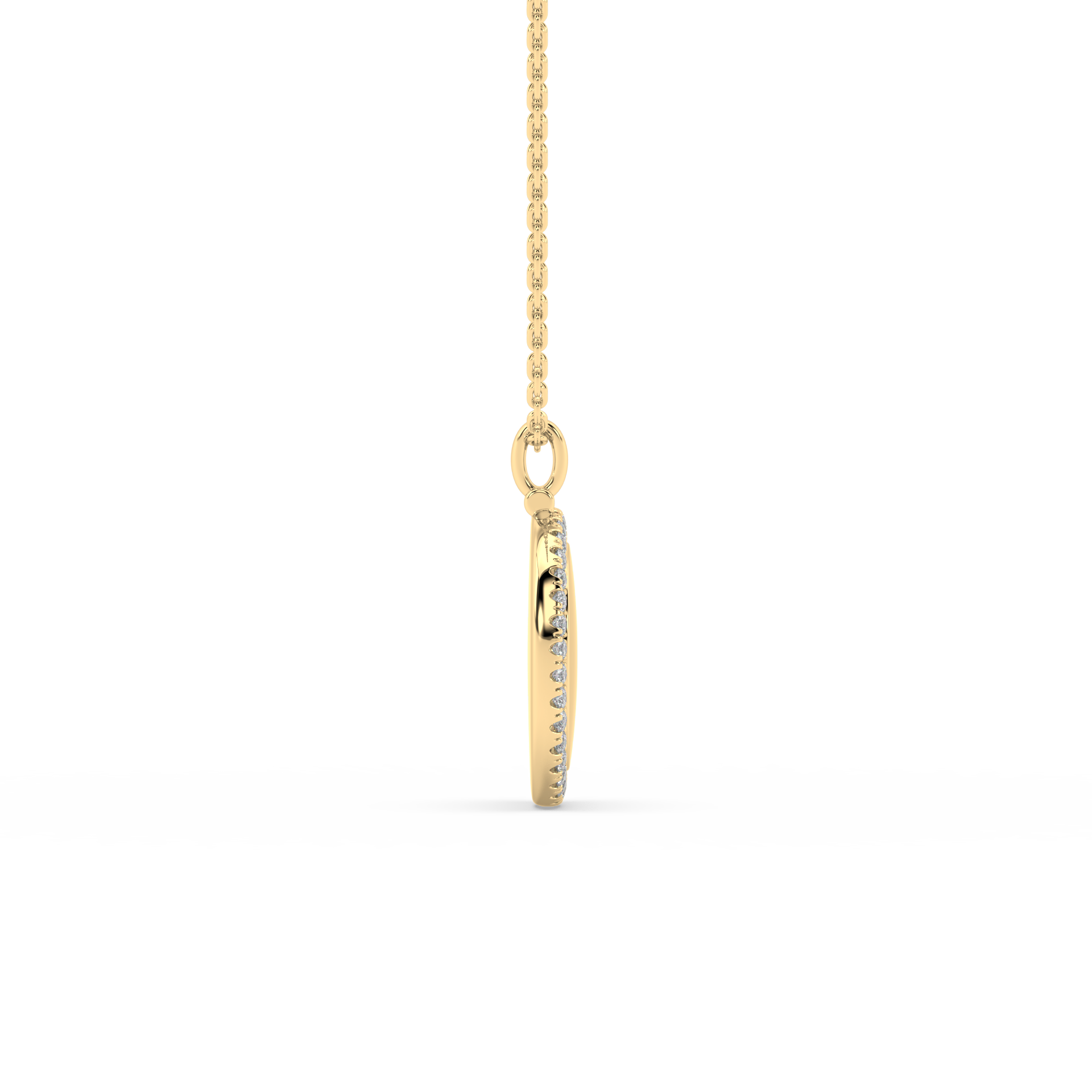 CYG-RV Gold Engravable Disc Pendant