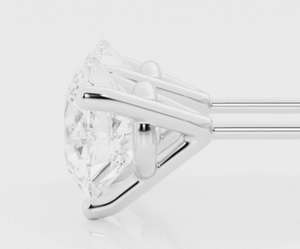 Custom order- 2ct Colorless Solitaire lab grown diamond Earrings