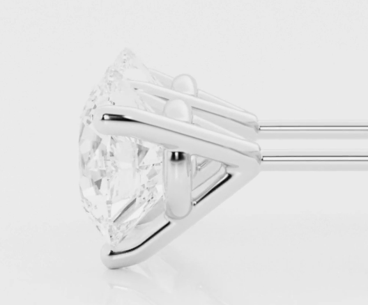 Custom Order-3cttw lab grown Solitaire earrings