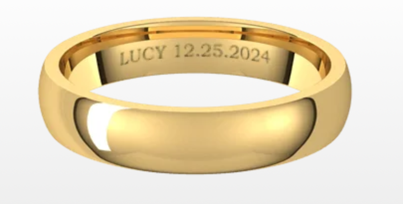 Custom Wedding Band-Mens