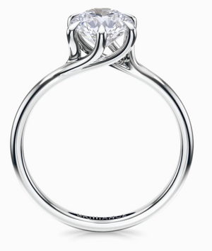 Twist Ring platinum Bridal Set