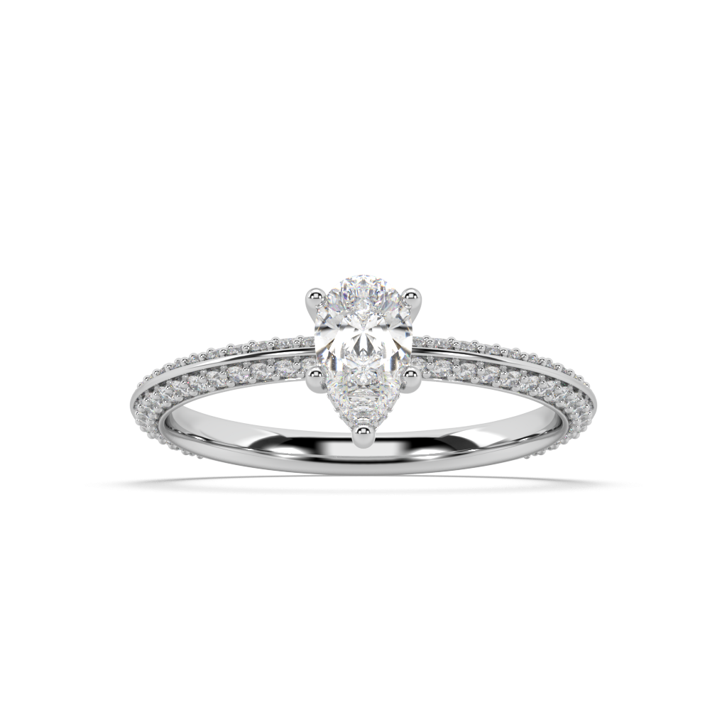 Romy Knife Edge Lab Grown Diamond Engagement Ring