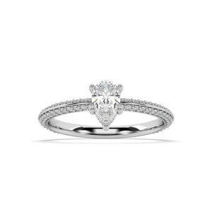 Romy Knife Edge Lab Grown Diamond Engagement Ring