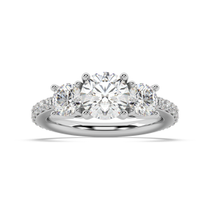 Cèline Three Stone Lab Grown Diamond Engagement Ring