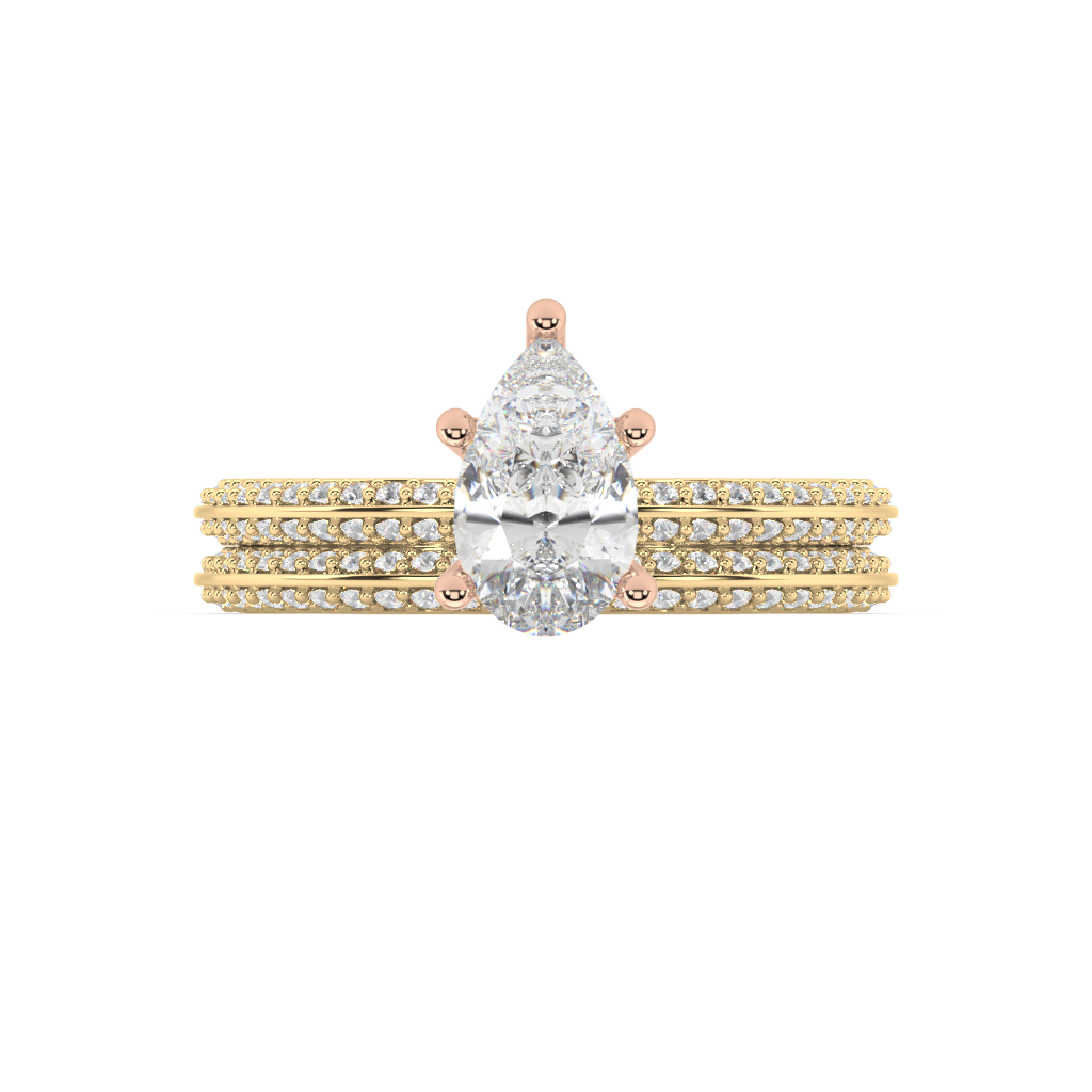 Romy Knife Edge Lab Grown Diamond Engagement Ring