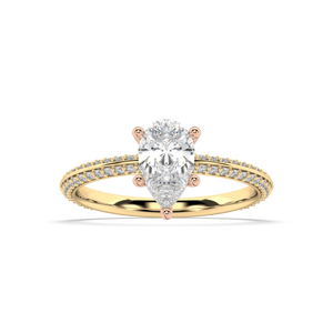Romy Knife Edge Lab Grown Diamond Engagement Ring