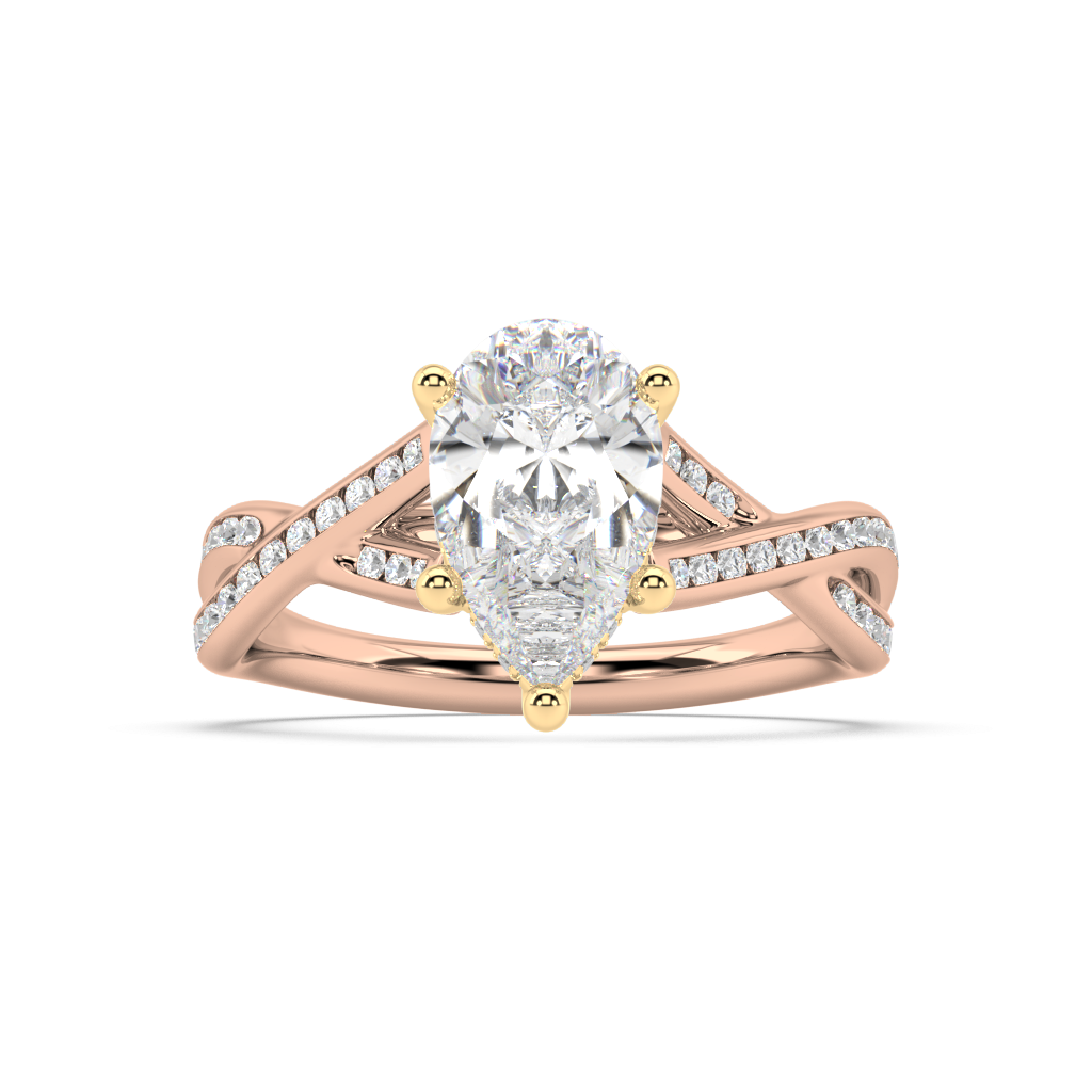 Amèlie Twist Lab Grown Diamond Engagement Ring