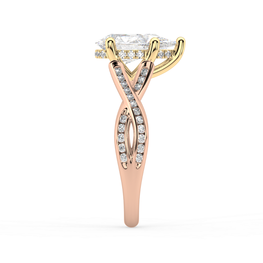 Amèlie Twist Lab Grown Diamond Engagement Ring