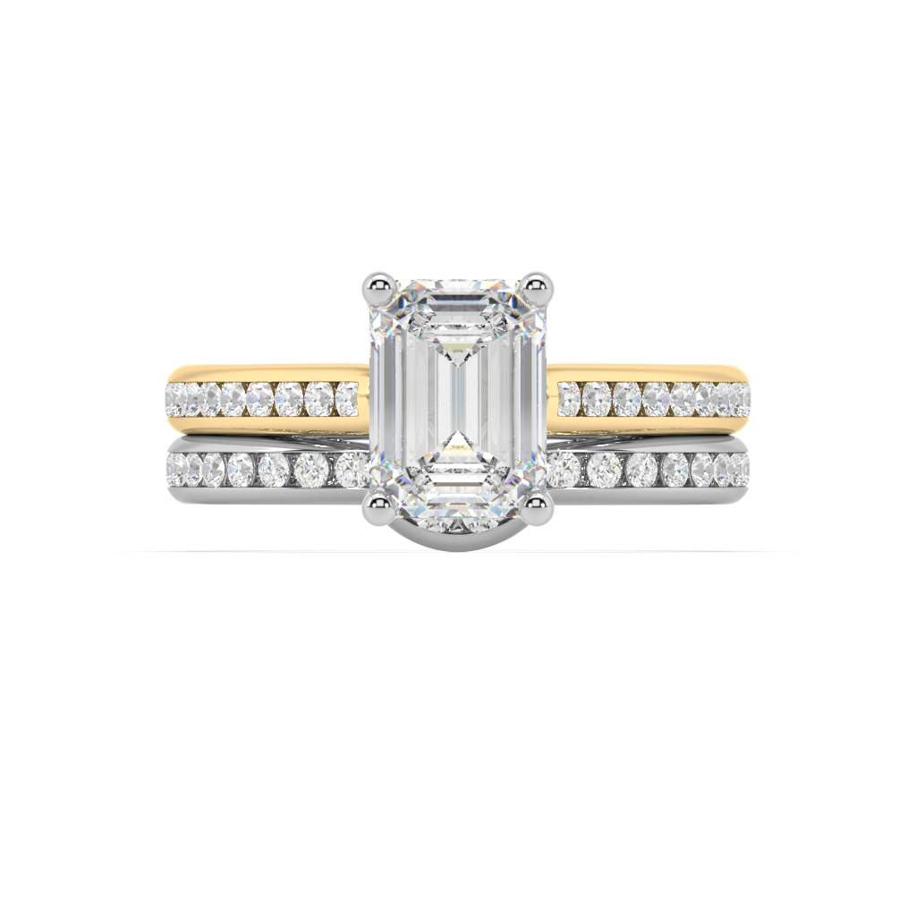 Isabella Cathedral Lab Grown Diamond Engagement Ring