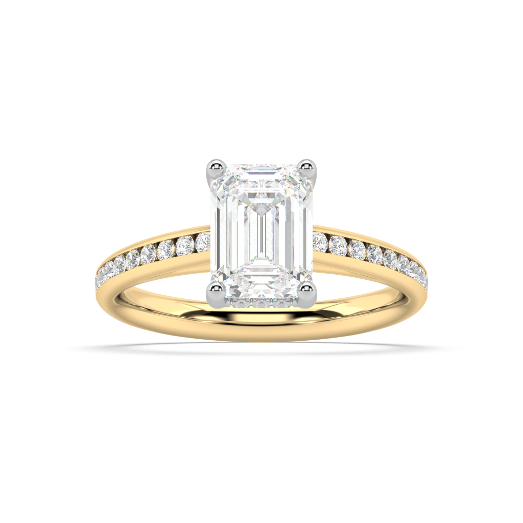 Isabella Cathedral Lab Grown Diamond Engagement Ring