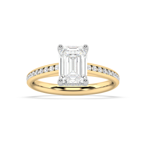 Isabella Cathedral Lab Grown Diamond Engagement Ring