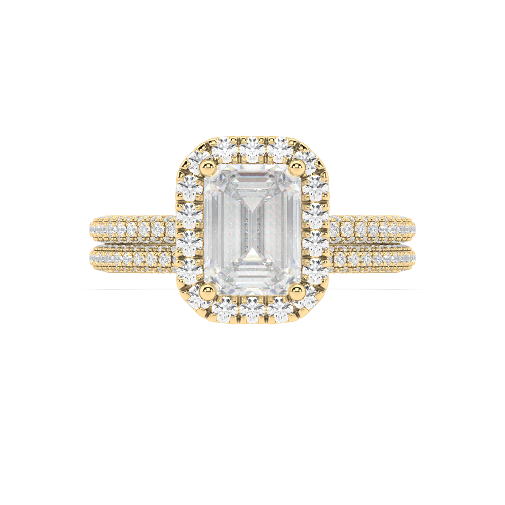 Isabella Cathedral Lab Grown Diamond Engagement Ring