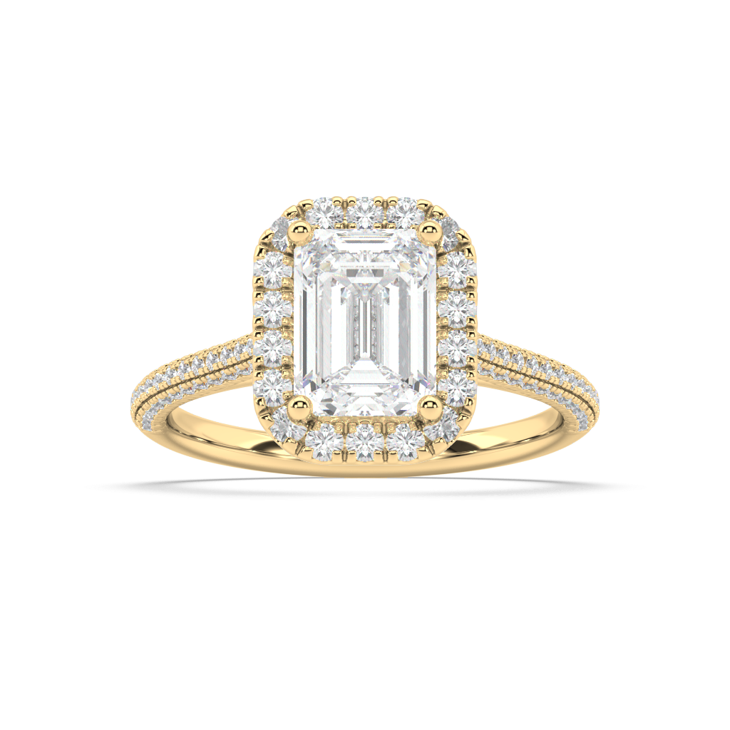Isabella Cathedral Lab Grown Diamond Engagement Ring