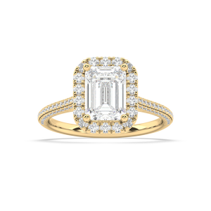 Isabella Cathedral Lab Grown Diamond Engagement Ring