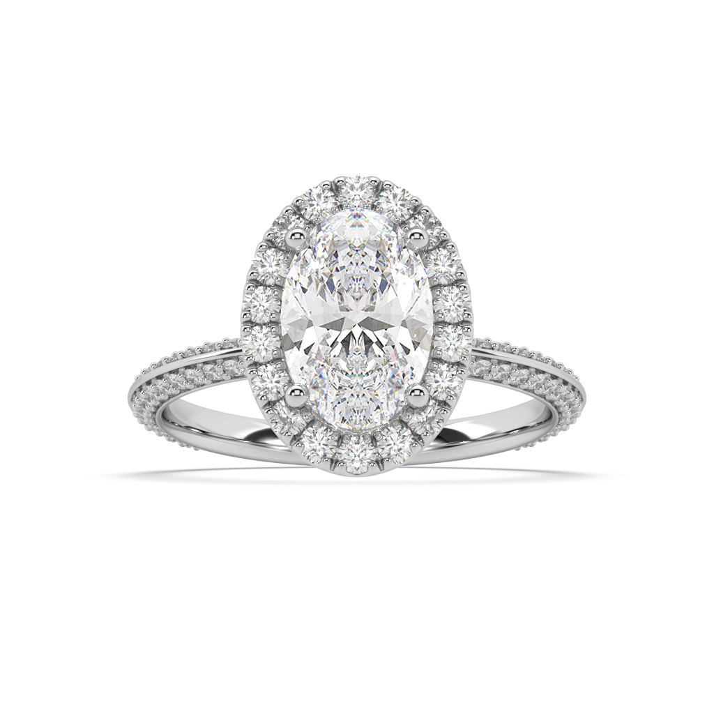 Romy Knife Edge Lab Grown Diamond Engagement Ring