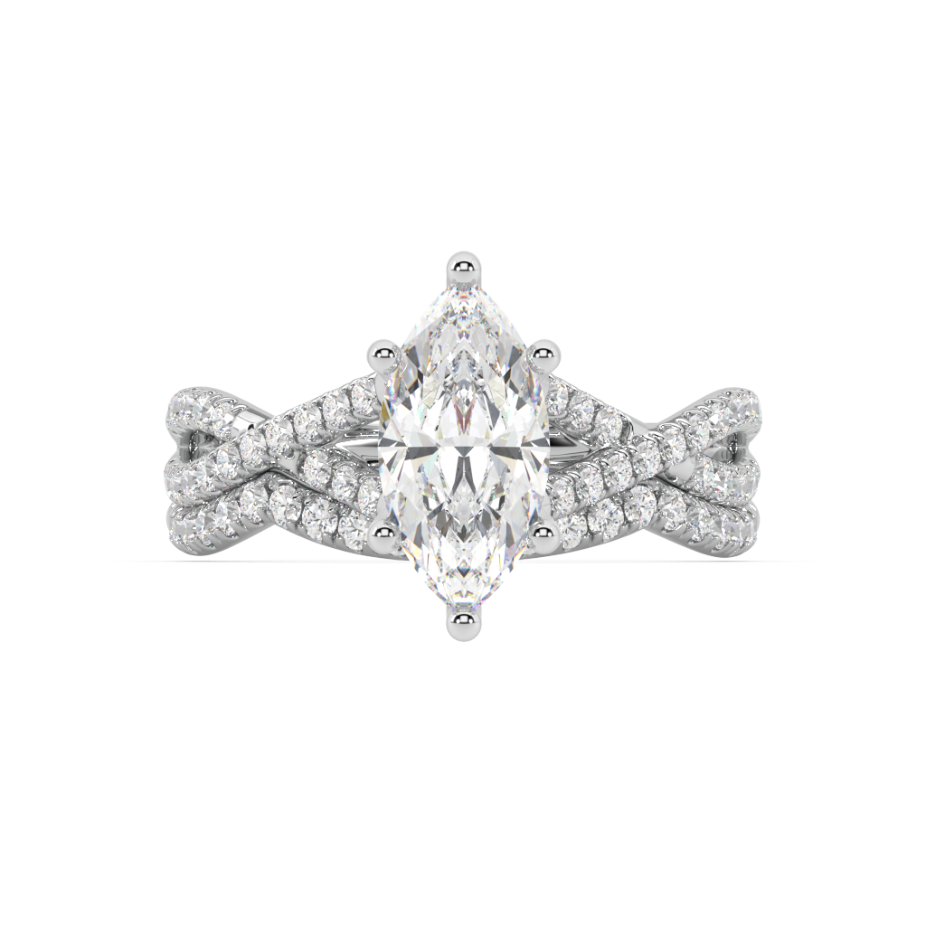 Amèlie Twist Lab Grown Diamond Engagement Ring