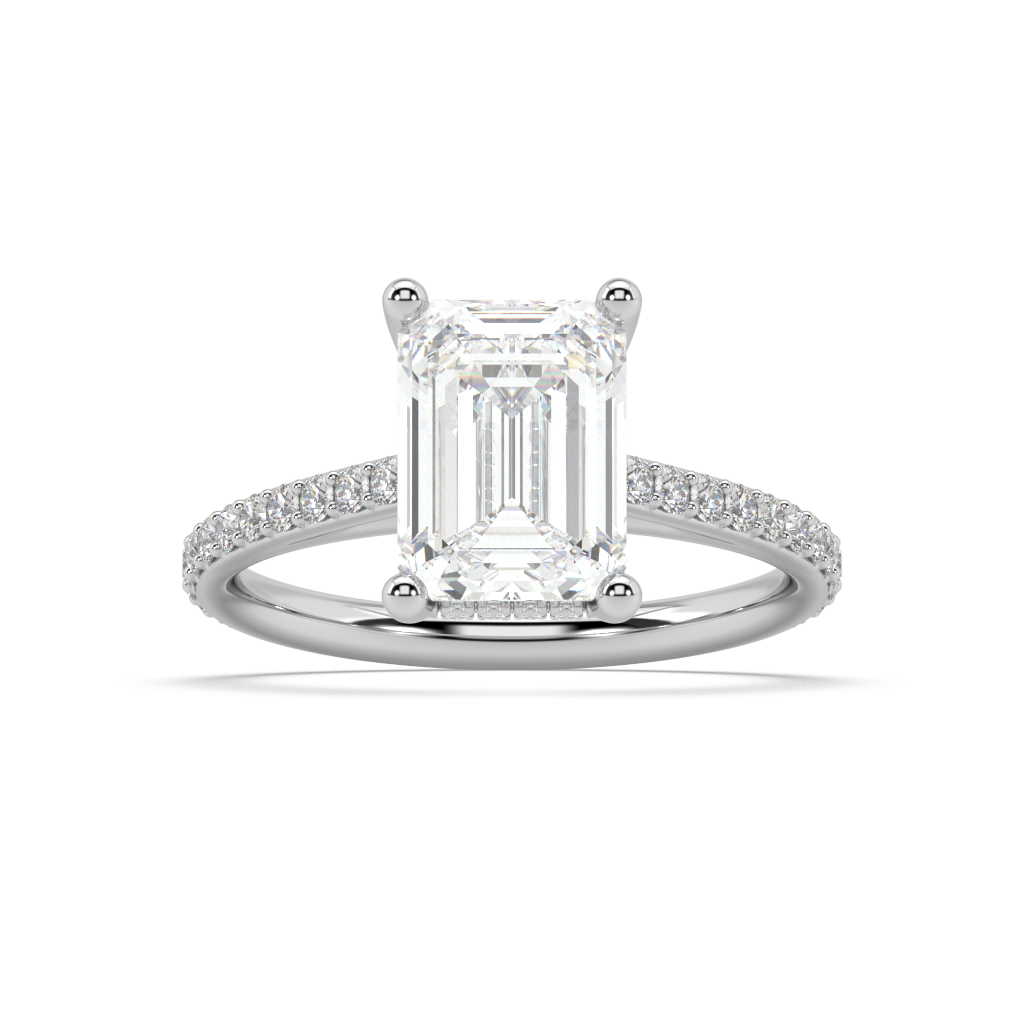 Isabella Cathedral Lab Grown Diamond Engagement Ring