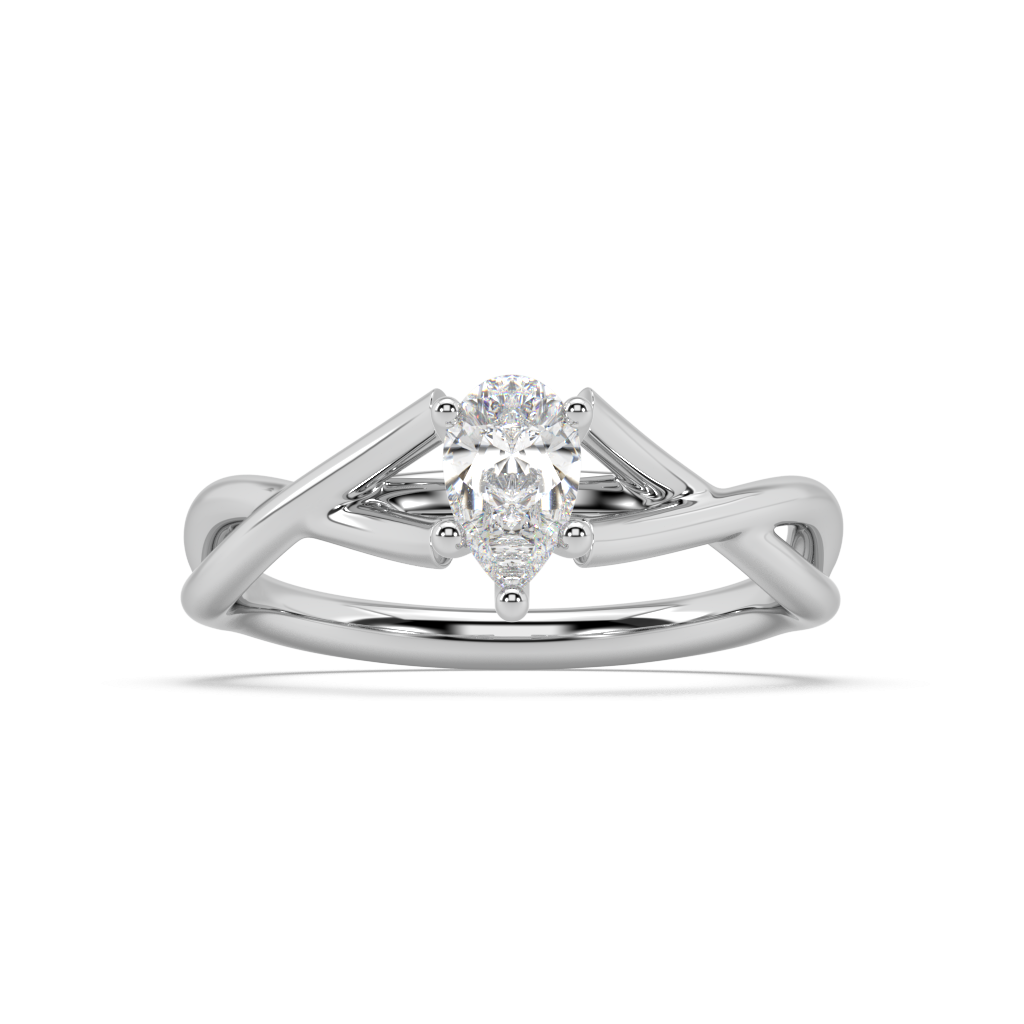Amèlie Twist Lab Grown Diamond Engagement Ring