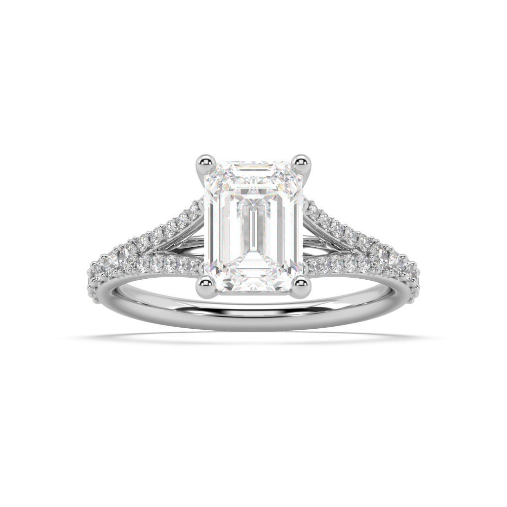 Margot Split lab grown diamond Engagement Ring