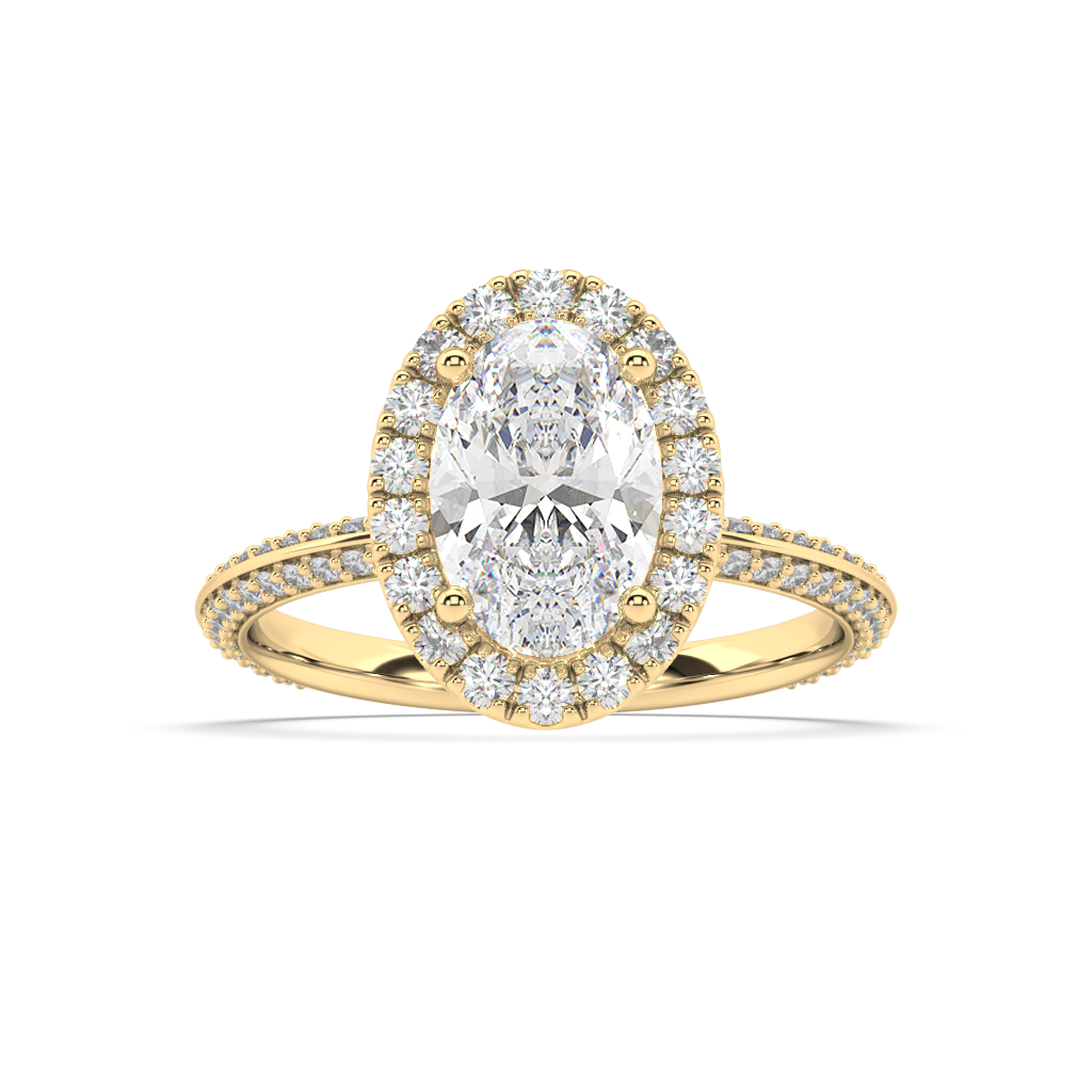 Romy Knife Edge lab grown diamond Engagement Ring