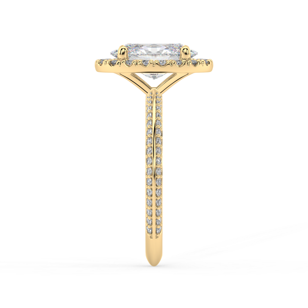 Romy Knife Edge lab grown diamond Engagement Ring