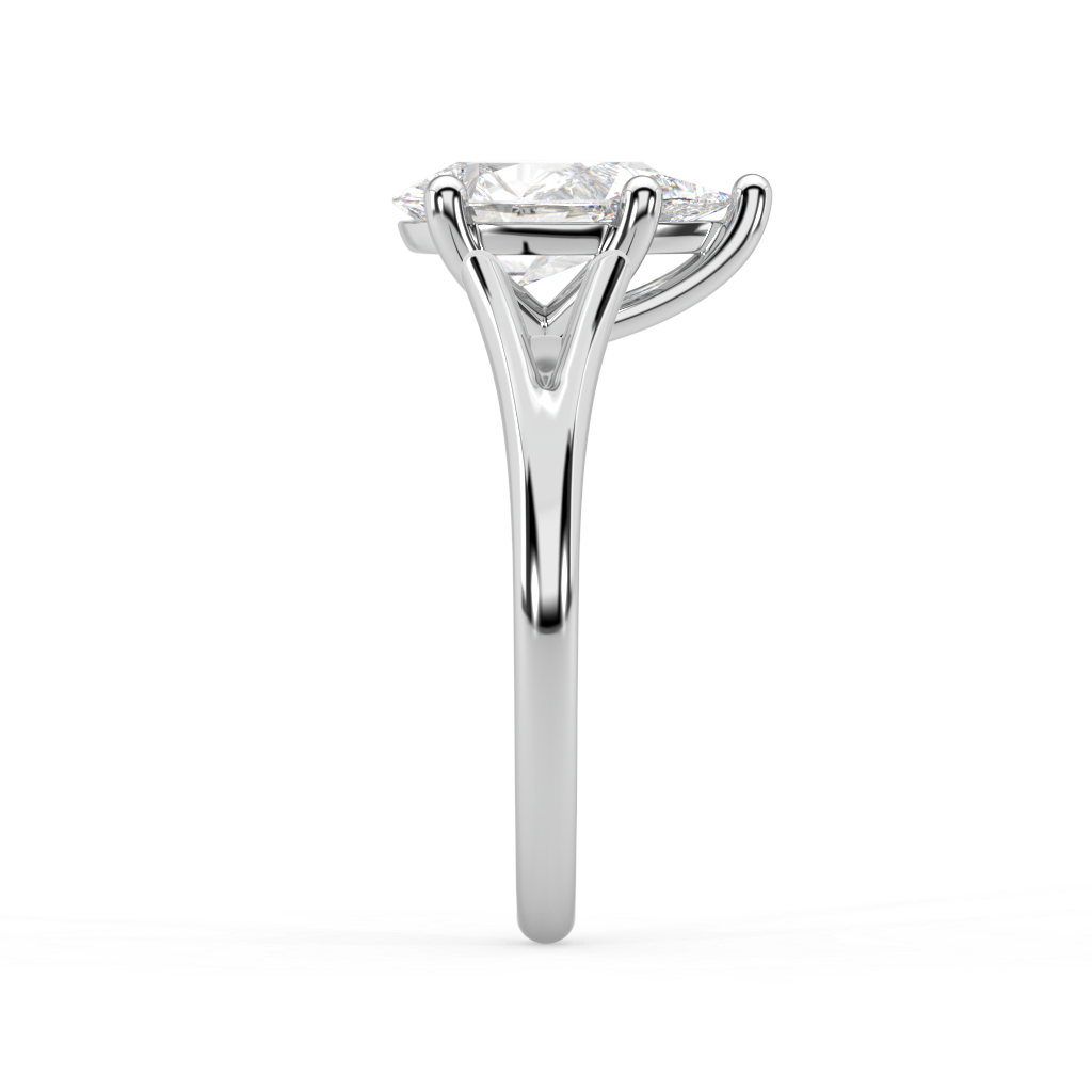Margot Split natural mined diamond Engagement Ring