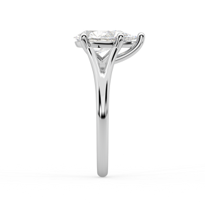 Margot Split natural mined diamond Engagement Ring