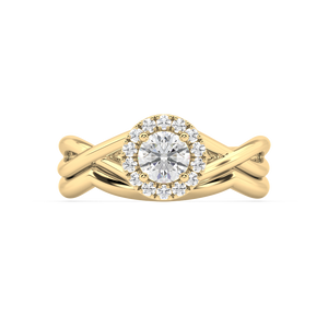 Amèlie Twist natural mined diamond Engagement Ring