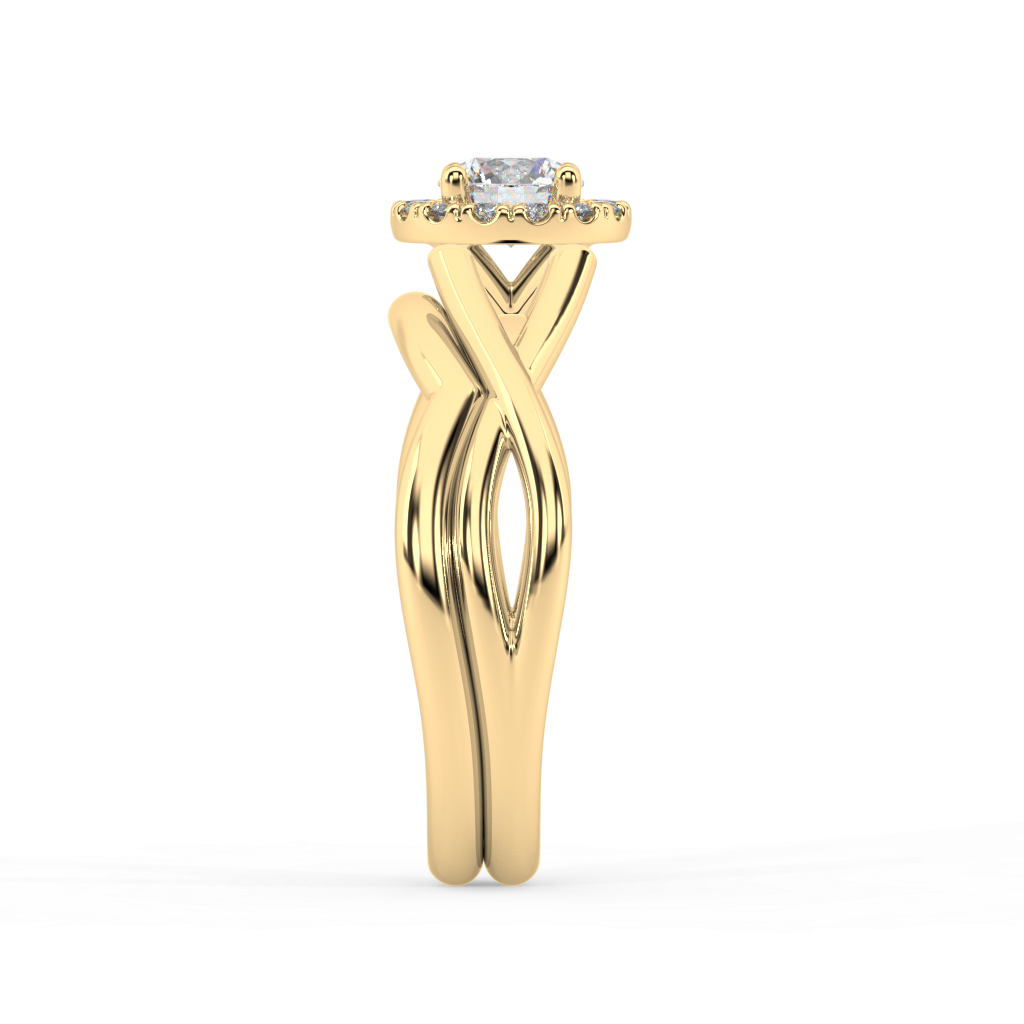 Amèlie Twist natural mined diamond Engagement Ring