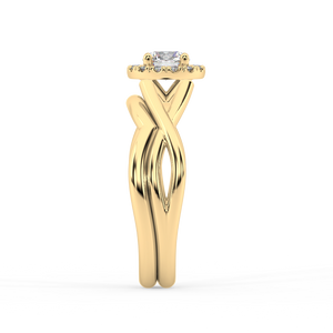 Amèlie Twist natural mined diamond Engagement Ring