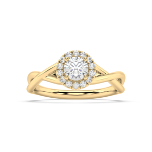 Amèlie Twist natural mined diamond Engagement Ring