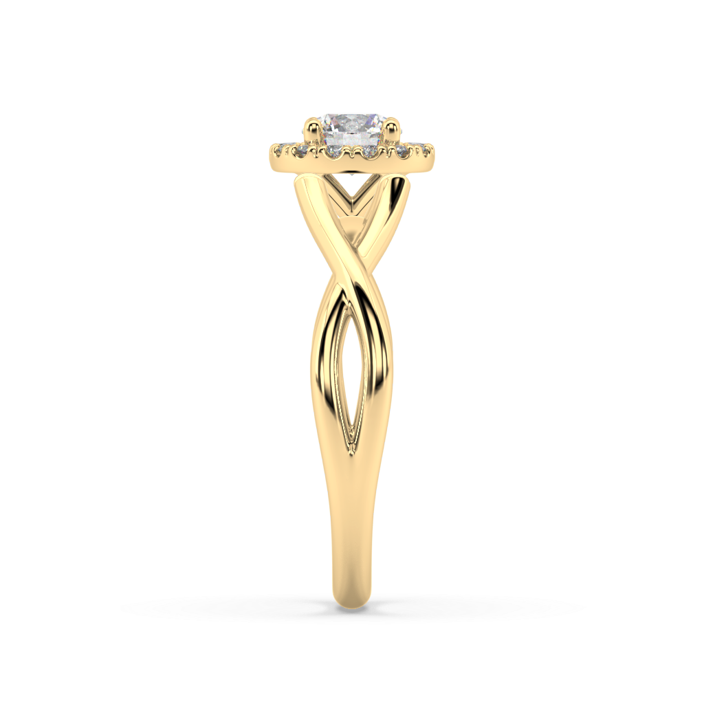 Amèlie Twist natural mined diamond Engagement Ring