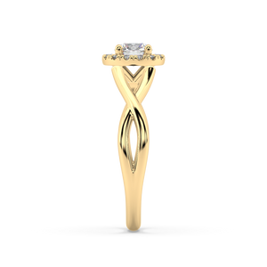 Amèlie Twist natural mined diamond Engagement Ring