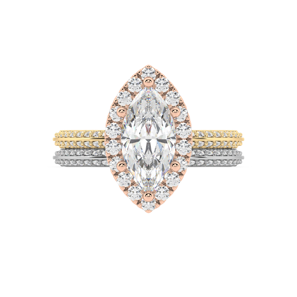 Romy Knife Edge lab grown diamond Engagement Ring