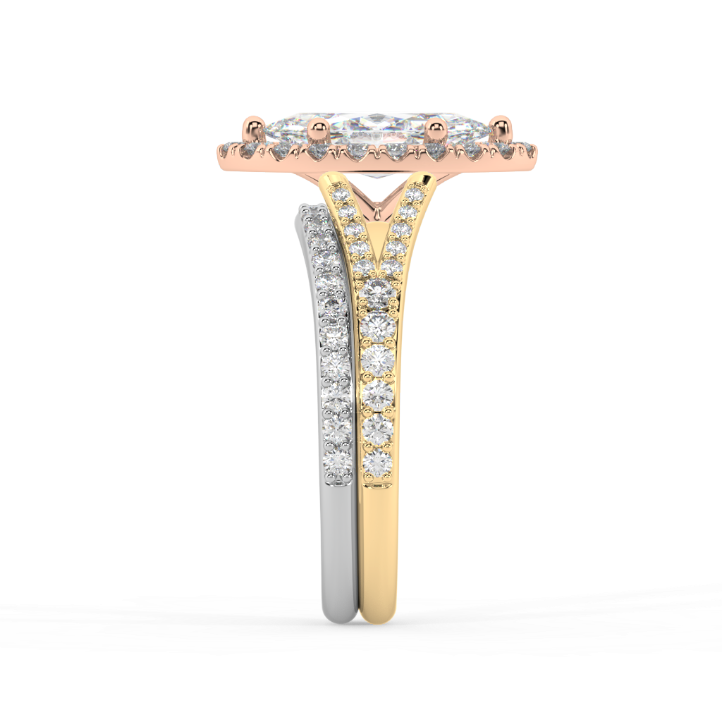 Romy Knife Edge lab grown diamond Engagement Ring