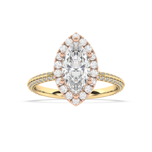Romy Knife Edge lab grown diamond Engagement Ring
