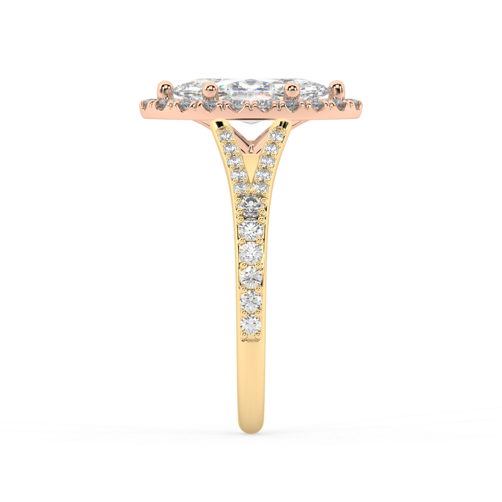 Romy Knife Edge lab grown diamond Engagement Ring