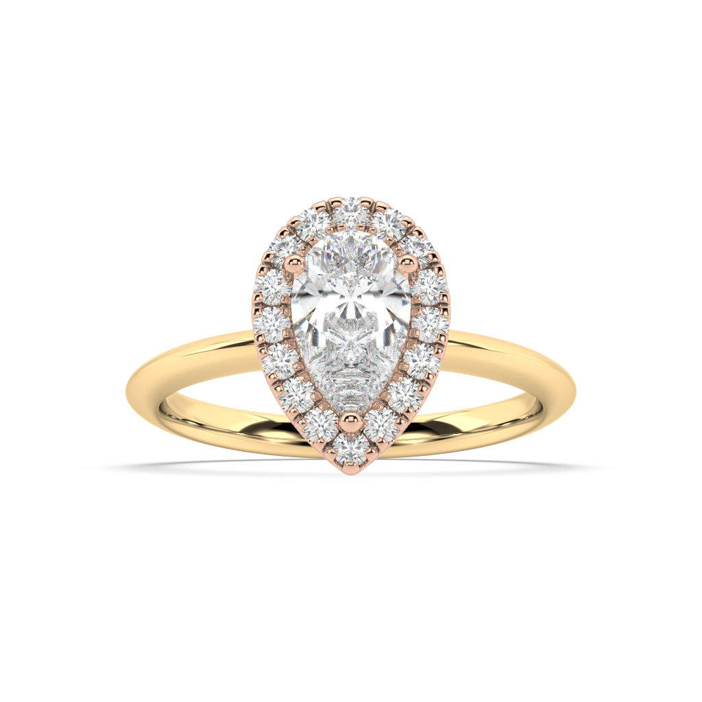 Romy Knife Edge lab grown diamond Engagement Ring