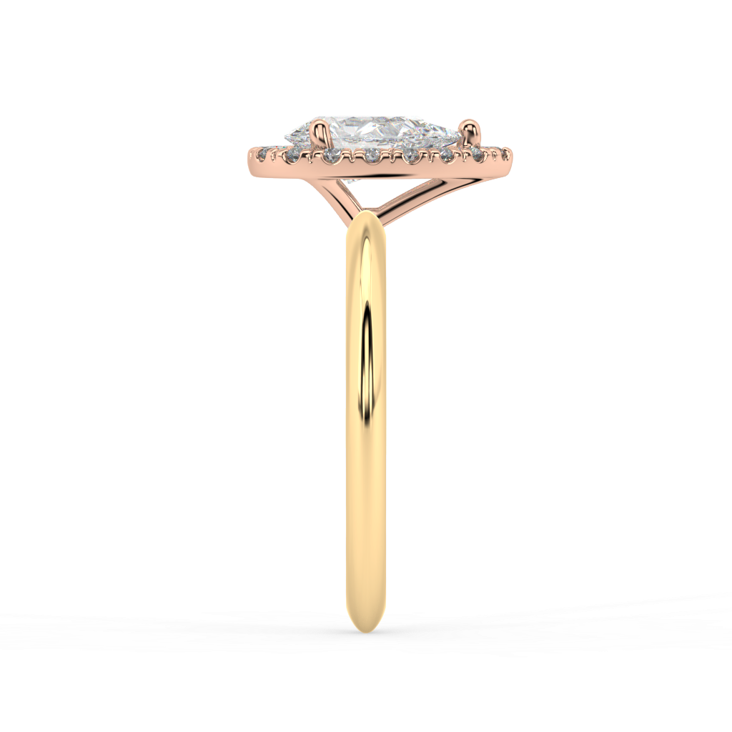 Romy Knife Edge lab grown diamond Engagement Ring