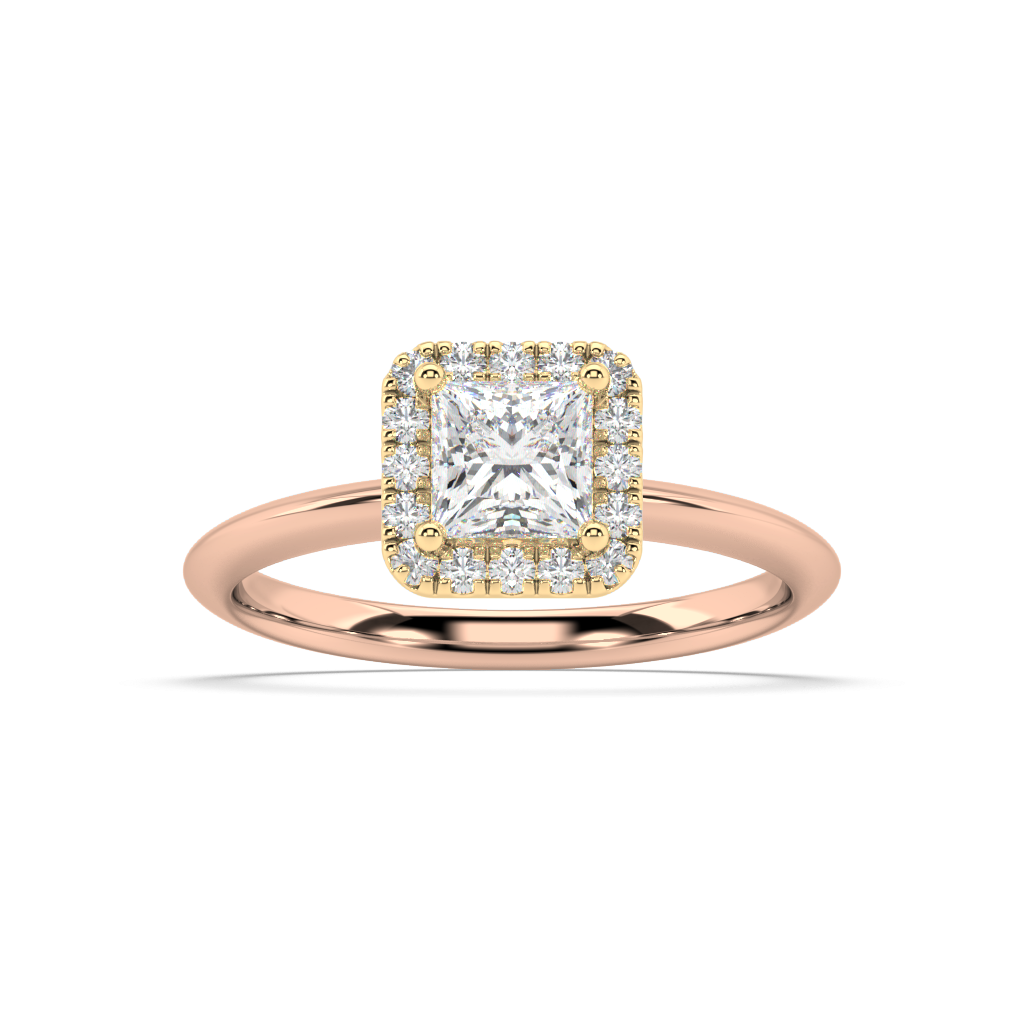 Romy Knife Edge lab grown diamond Engagement Ring