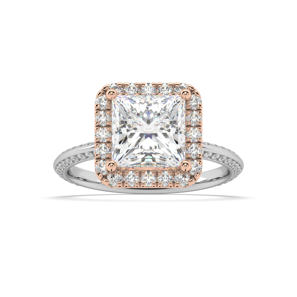 Romy Knife Edge lab grown diamond Engagement Ring