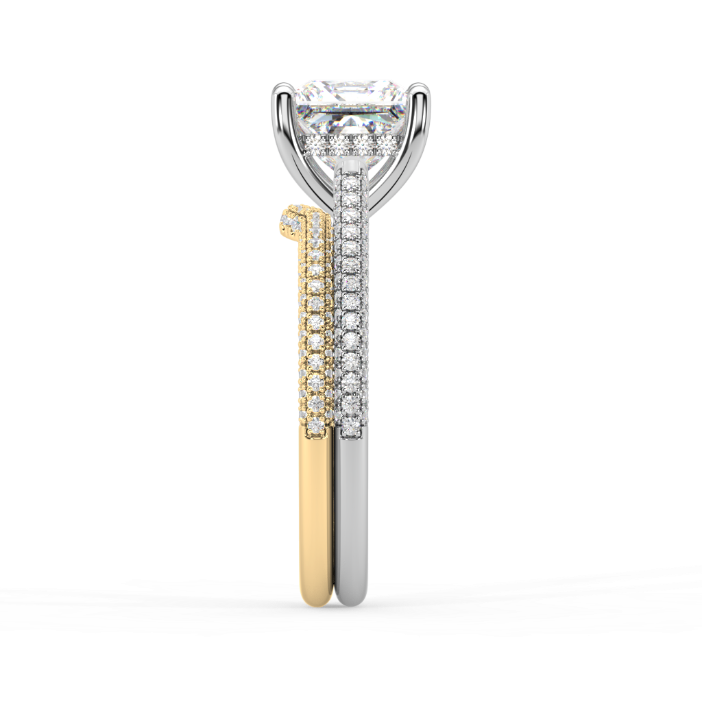Isabella Cathedral lab grown diamond Engagement Ring