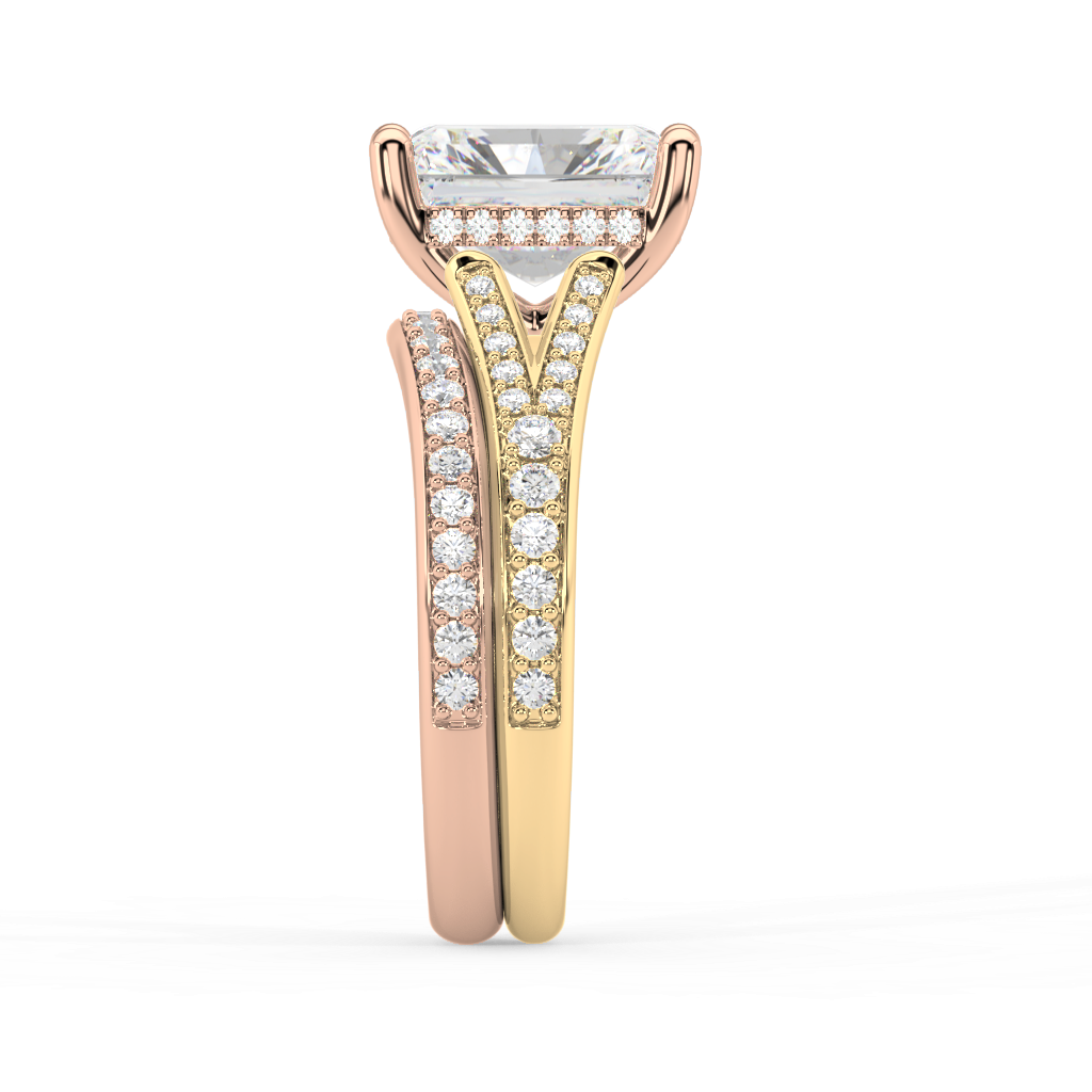 Margot Split lab grown diamond Engagement Ring