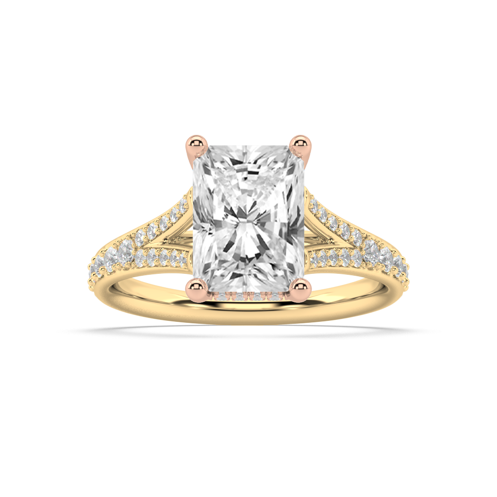 Margot Split lab grown diamond Engagement Ring