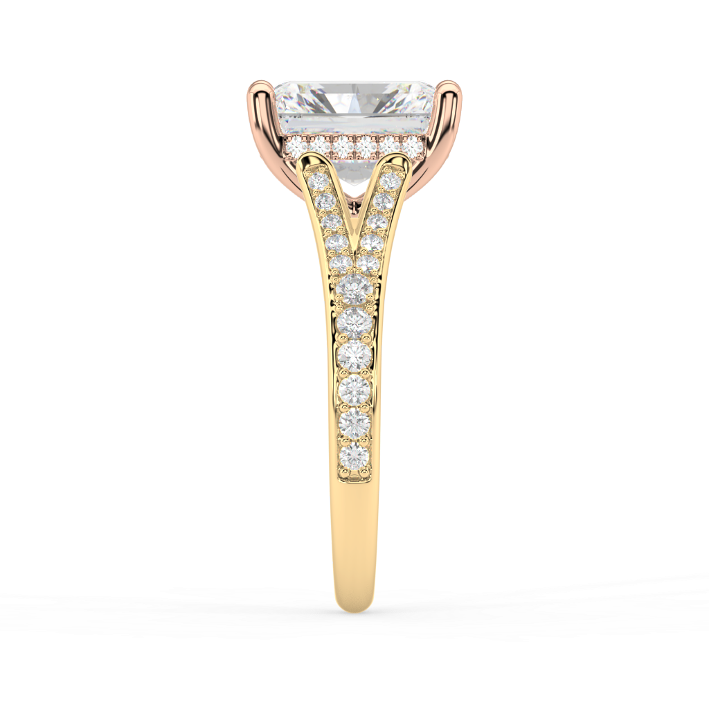 Margot Split lab grown diamond Engagement Ring