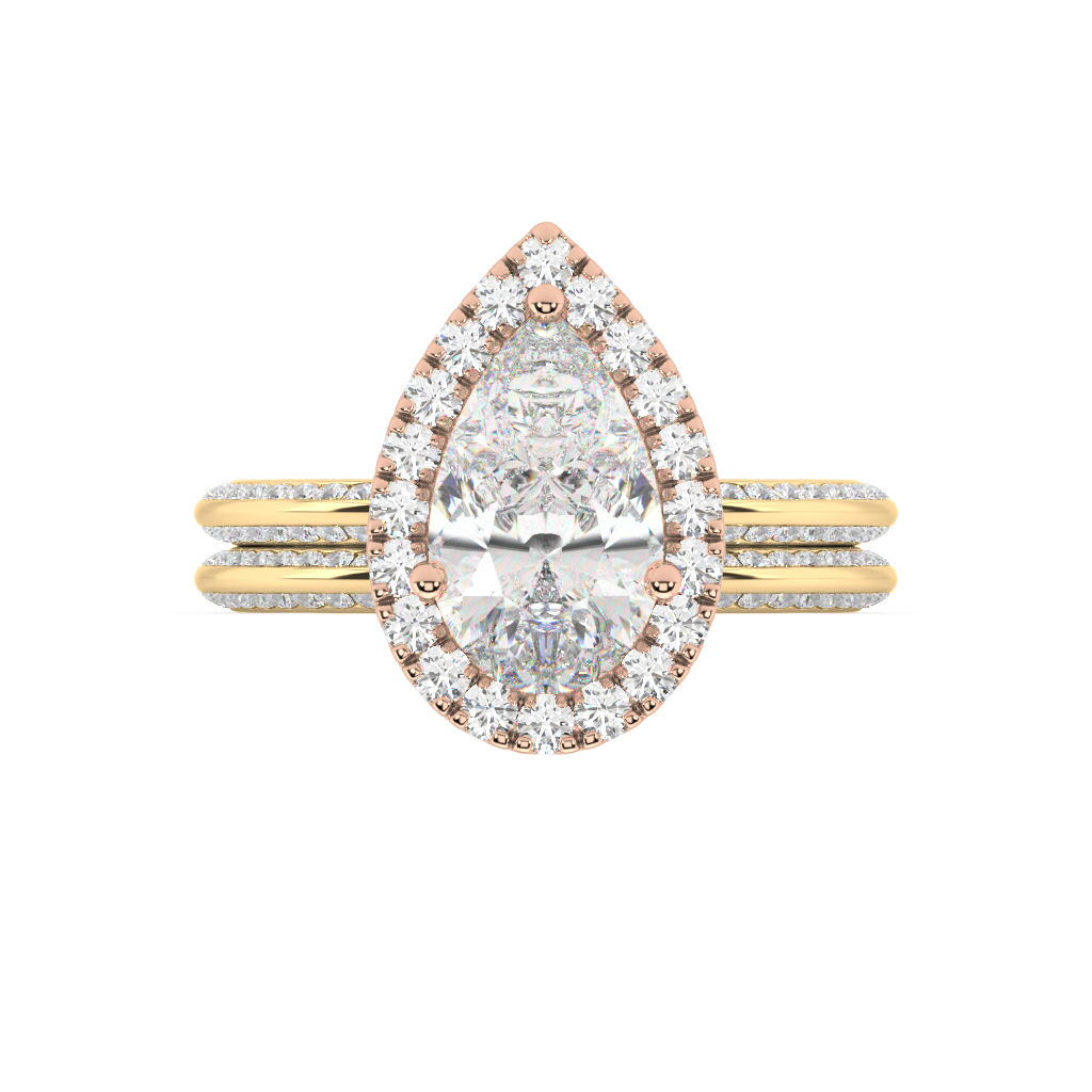 Romy Knife Edge lab grown diamond Engagement Ring
