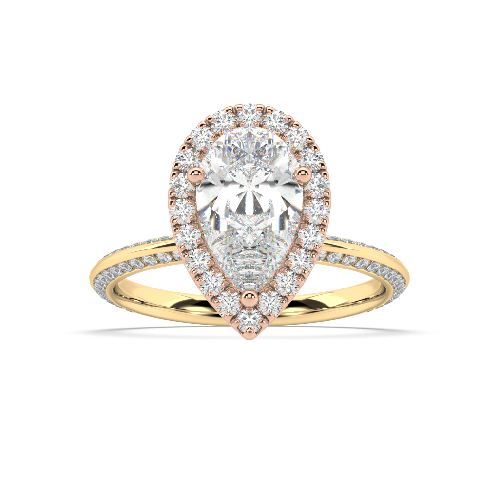Romy Knife Edge lab grown diamond Engagement Ring