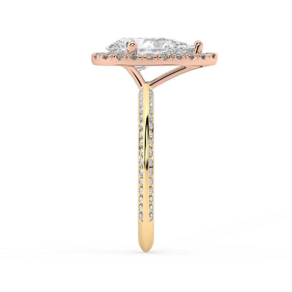 Romy Knife Edge lab grown diamond Engagement Ring